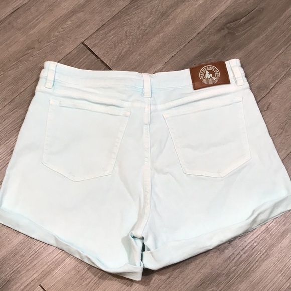 Disney Her Universe “Little Mermaid” 30th Anniversary Mint Green Denim Shorts - Picture 7 of 13